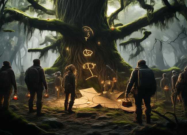 探险故事思维图、探险故事思维导图