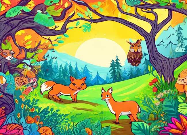 动物故事绘画作品、动物故事绘画作品图片