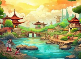 中国故事英语绘本（中国故事英语绘本简单又漂亮(图片)四幅图）