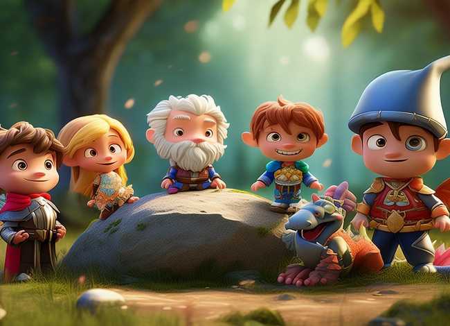 儿童故事角色图片 6个角色对话儿童故事