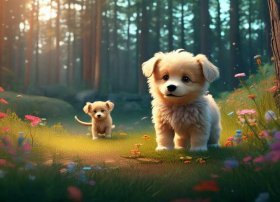 3到6岁儿童睡前故事小花狗找爸爸 - 睡前故事小花狗找朋友