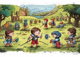 儿童古代战争简笔画，儿童古代战争简笔画图片大全