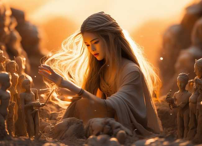 女娲造人的故事视频、女娲造人的故事视频ai