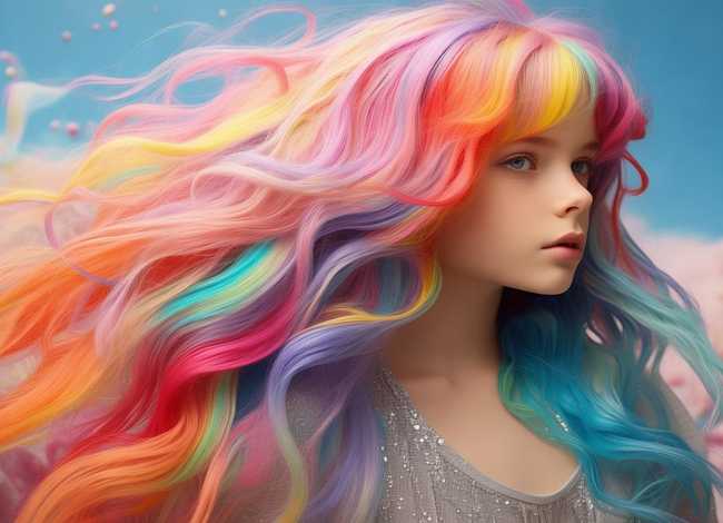 女孩发型绘画、女孩发型绘画素材