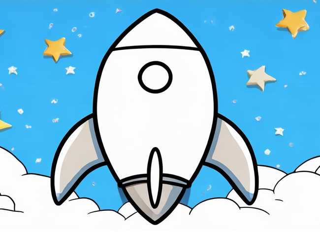 儿童火箭空白图画 - 儿童火箭空白图画大全