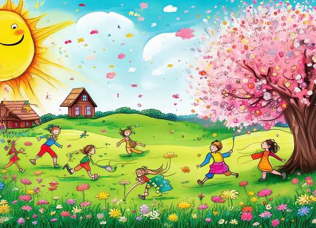 儿童自制绘本春的故事图片 自制春天绘本故事图片