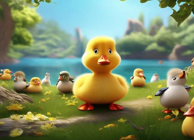 丑小鸭的故事简短版绘本图片、丑小鸭的故事简短版绘本图片高清