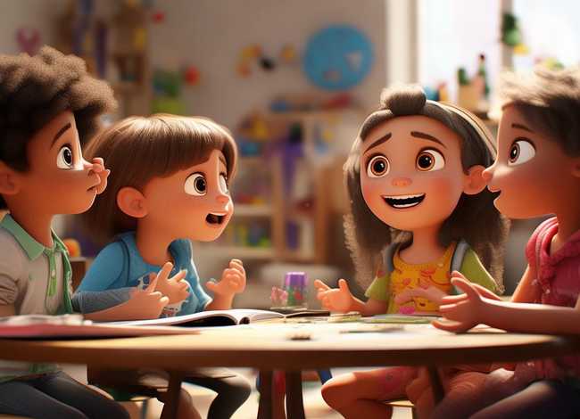 儿童故事四人分角对话（四人分角色幼儿故事3分钟）