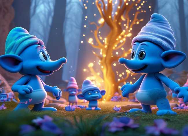 蓝精灵儿童故事大全（蓝精灵的故事在线收听儿歌）