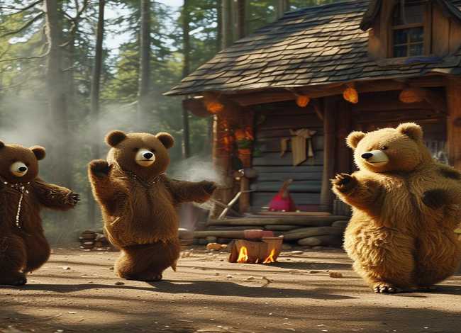 三只熊故事表演、三只熊故事表演教案