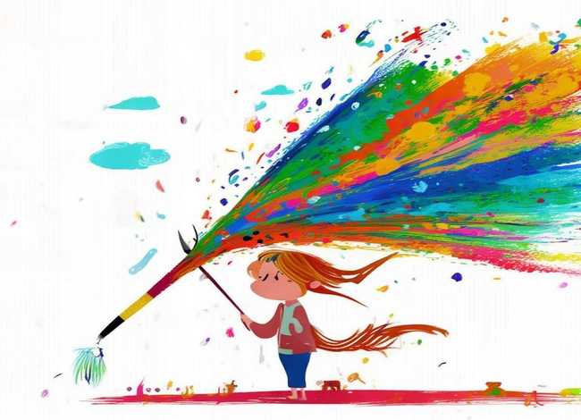 神笔马良儿童画图片，神笔马良的简易儿童画图片