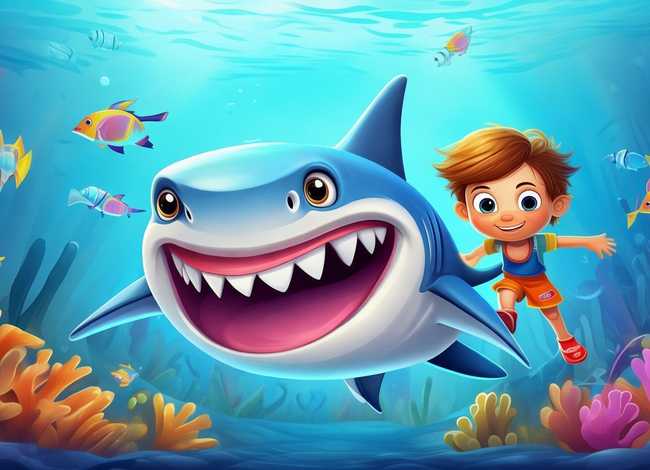 儿童有声绘本故事大全鲨鱼；有关鲨鱼的绘本故事