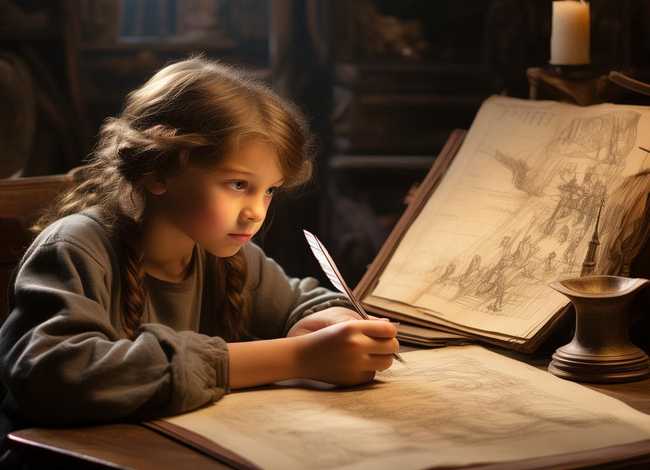 历史故事画画；历史故事画学生画