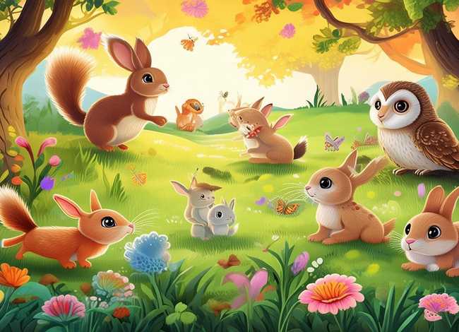 幼儿故事森林里的故事 - 幼儿故事森林里的小动物
