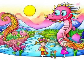 中国神话传说人物儿童画（中国神话传说人物儿童画图片）