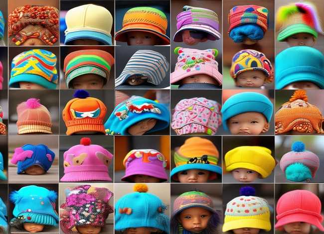 儿童帽子图片、儿童帽子图片大全2023新款