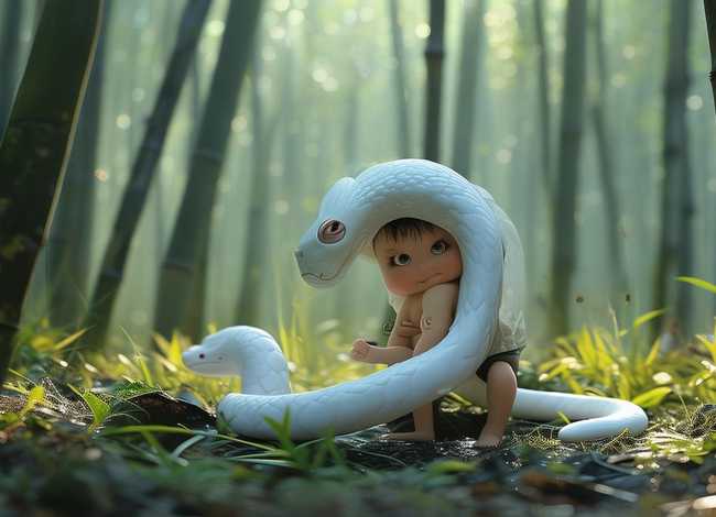 白蛇传故事儿童版100字，《白蛇传》的故事100字