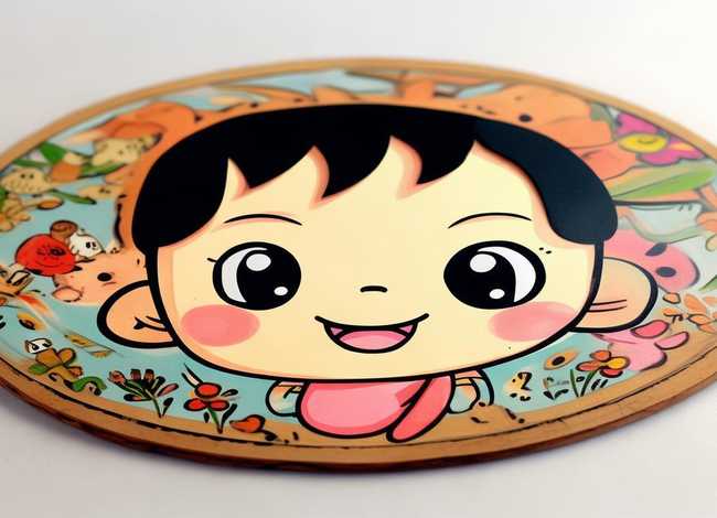 团扇儿童画卡通人物；团扇儿童画卡通人物步骤