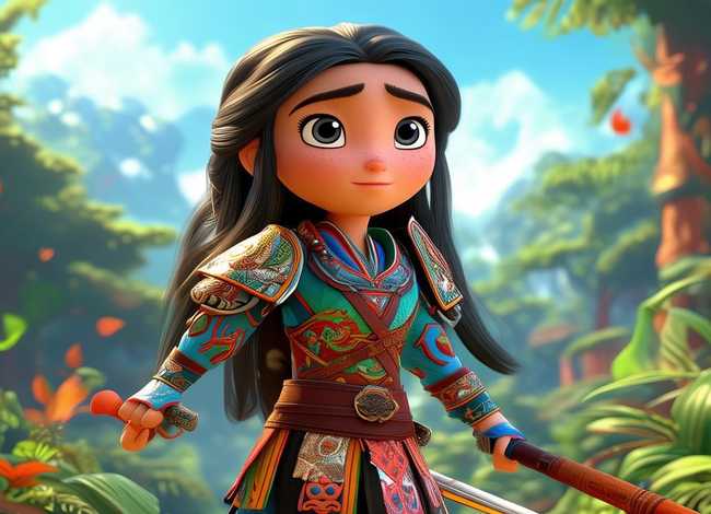 儿童故事花木兰视频 - 花木兰少儿版故事