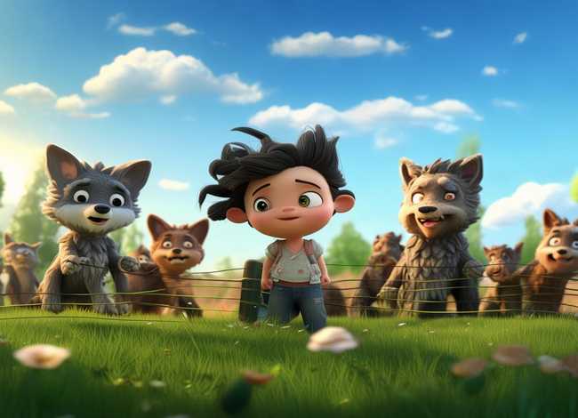 讲故事儿童故事狼来了视频、幼儿讲故事狼来了的视频