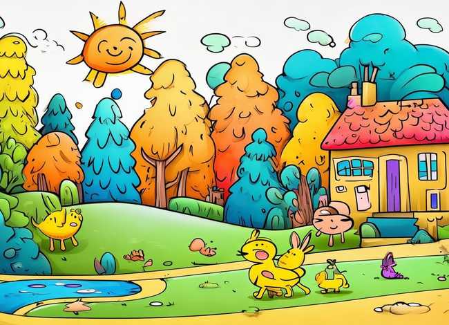 儿童简笔画故事、简笔画幼儿故事