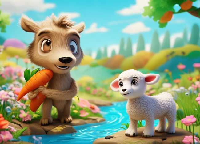 狼和小羊幼儿故事；狼和小羊的故事幼儿园