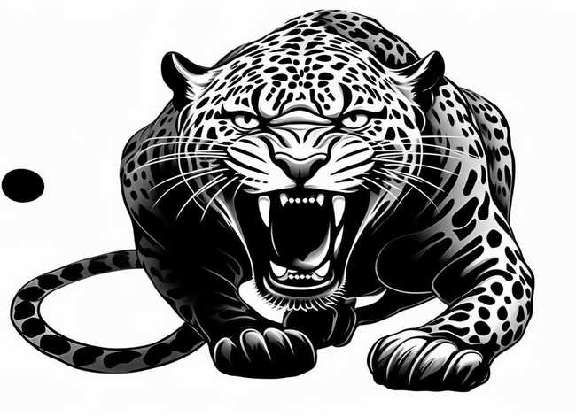 豹简笔画图片大全凶残 豹简笔画图片大全凶残版