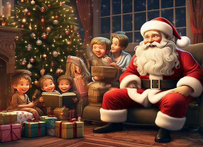 圣诞老人的故事儿童文字，圣诞老人的故事书