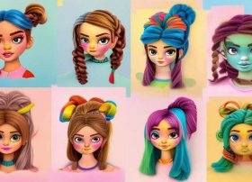 儿童发型图案模板 - 儿童发型图案模板大全