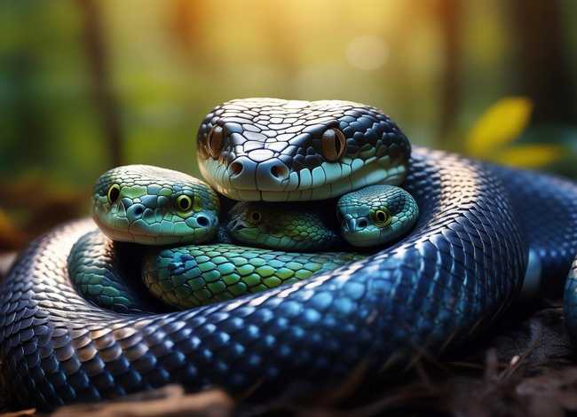 儿童故事蛇和妈妈的故事，蛇妈妈和蛇宝宝的故事