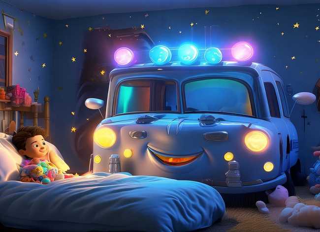 警车的故事儿童睡前故事文字，警车睡前故事大全文字