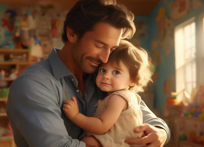 儿童故事爸爸的怀抱 - 爸爸的怀抱绘本故事