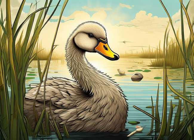 儿童绘本丑小鸭的故事，丑小鸭绘本故事8张图文幼儿