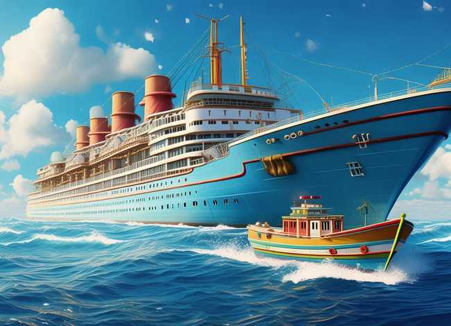 儿童关于大轮船的故事；关于大轮船和小船的故事