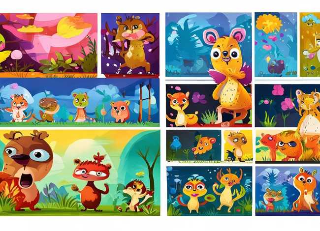 动物的故事儿童画视频（动物的故事四幅画）