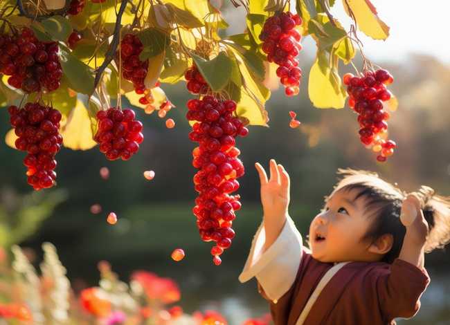 石榴儿童古诗（古诗石榴诗配画）