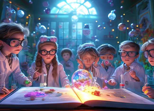 儿童科学魔法实验室文案 - 科学实验室的魔法日常