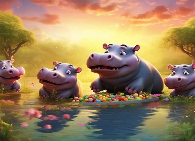 河马的晚餐幼儿故事 河马的晚餐幼儿故事表演视频