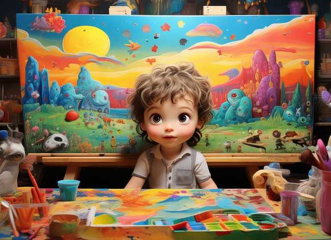 儿童绘画叙事故事 - 绘画幼儿故事