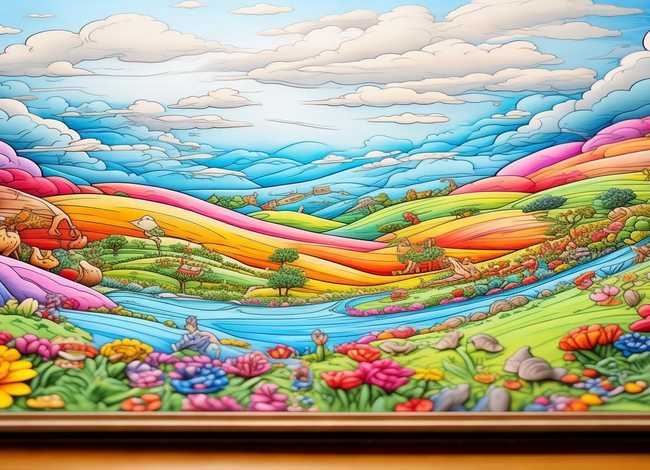 涂色 绘本；涂色绘本用手机拍摄可以让它立体起来