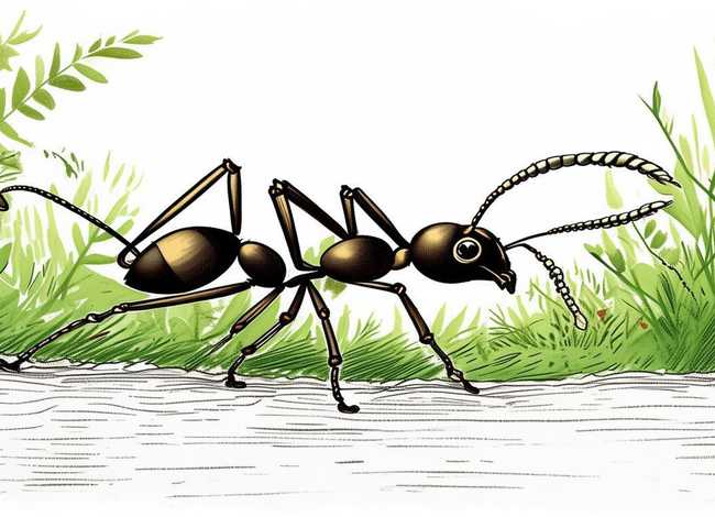 蚂蚁的故事线描画、蚂蚁的故事线描画简单