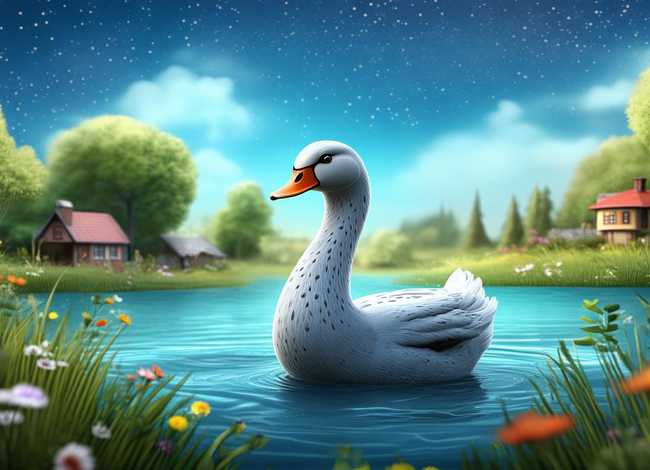 丑小鸭故事绘本完整图片10张；丑小鸭故事绘本完整图片10张内容