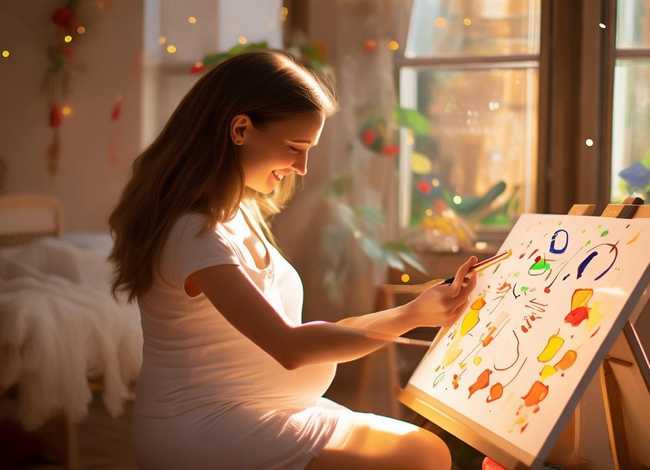 胎教儿童画；胎教画画的简单图