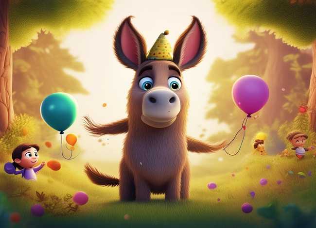 驴的儿童故事视频，驴的故事图片