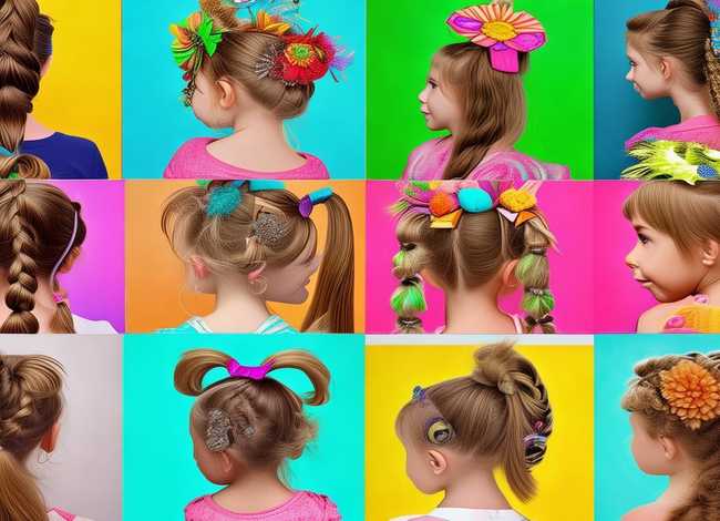 儿童编发图片，儿童编发图片大全100种高马尾