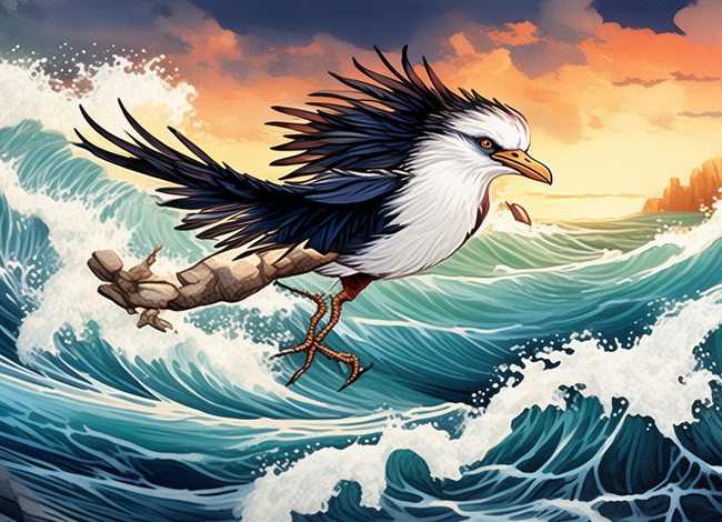 精卫填海神话故事小报 精卫填海神话故事小报竖着画图片大全