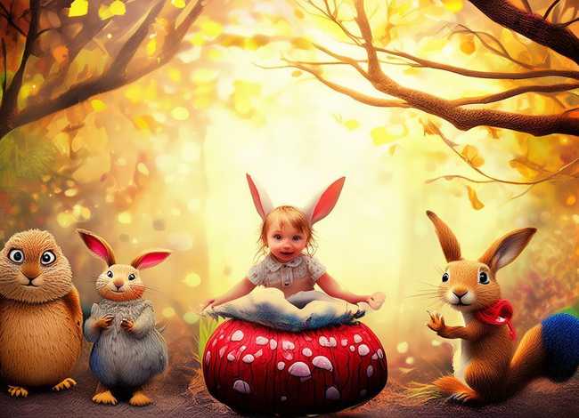 儿童童话故事画画（儿童童话图画）