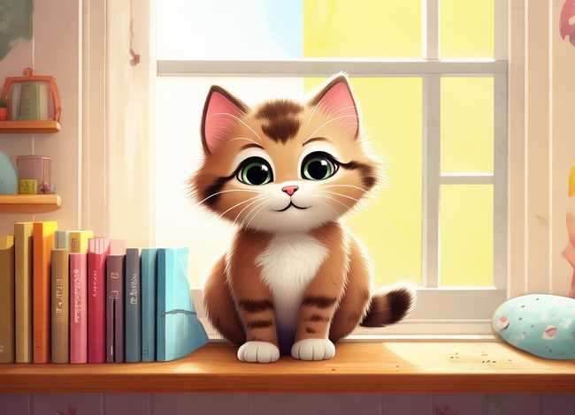 儿童故事小花猫简笔画 - 小花猫幼儿故事