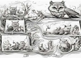 线描画寓言故事连环画 线描画寓言故事连环画图片