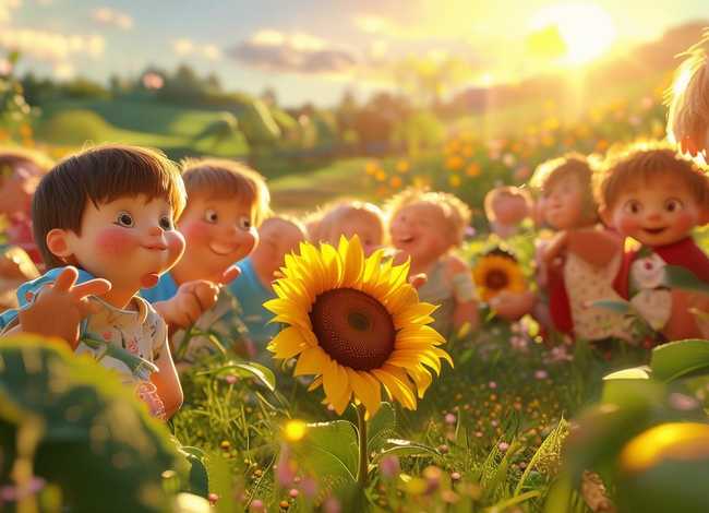 关于向日葵的小故事儿童；有关向日葵的小故事